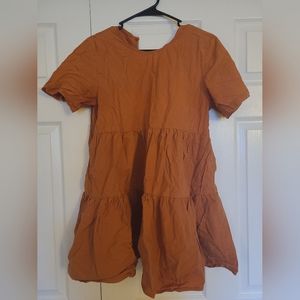 Orange Babydoll dress / long t-shirt